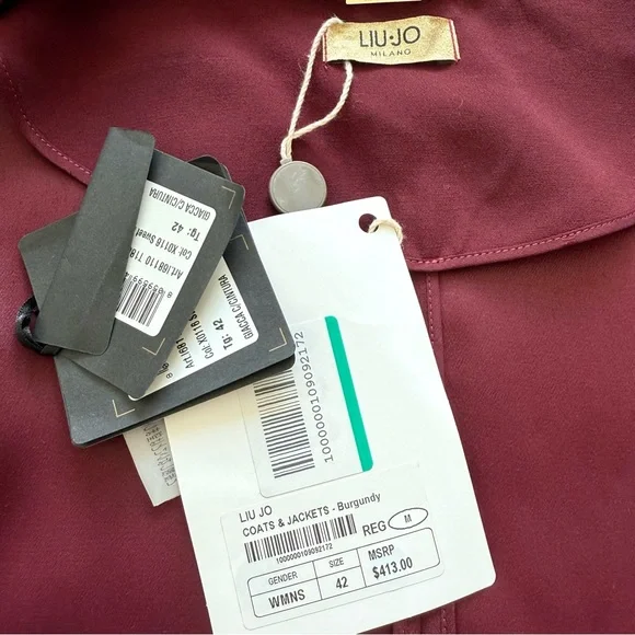 NWT!!! LIU JO women jacket size M Retail 413$